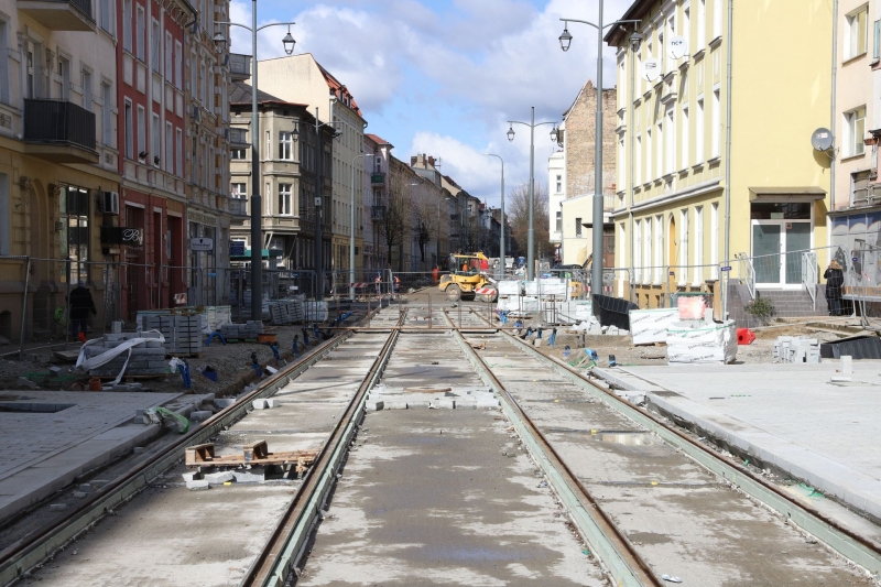 26/36 Postęp prac przy ul. Chrobrego i Mieszka I 