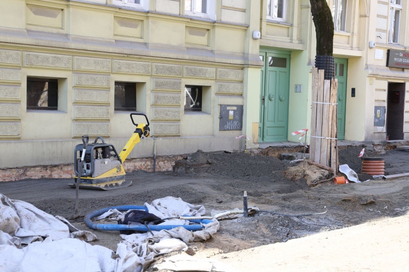 28/36 Postęp prac przy ul. Chrobrego i Mieszka I 