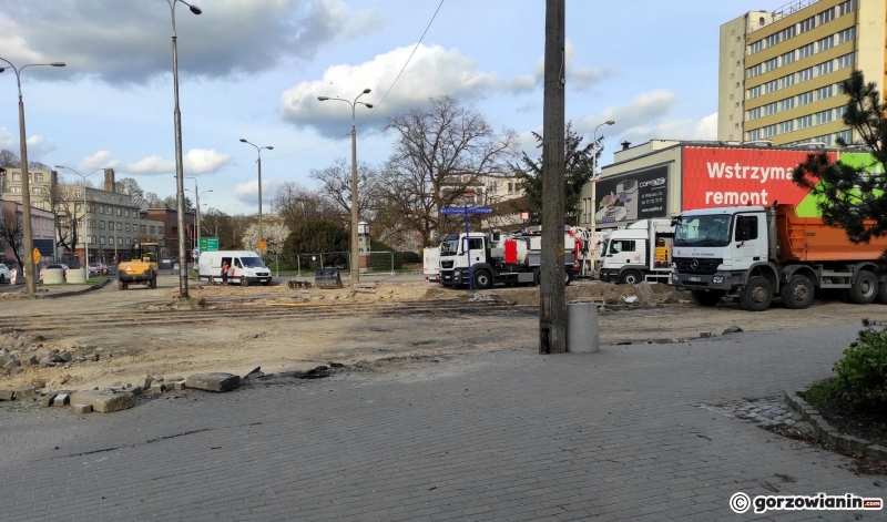 5/6 Postęp prac przy ulicy Chrobrego w Gorzowie
