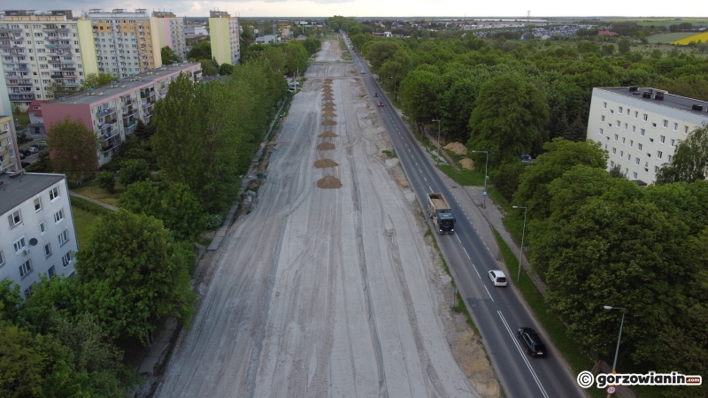 4/14 Postęp prac przy rozbudowie DK22 przy ul. Walczaka