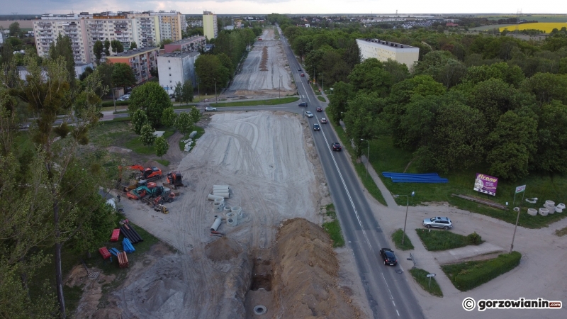 7/14 Postęp prac przy rozbudowie DK22 przy ul. Walczaka