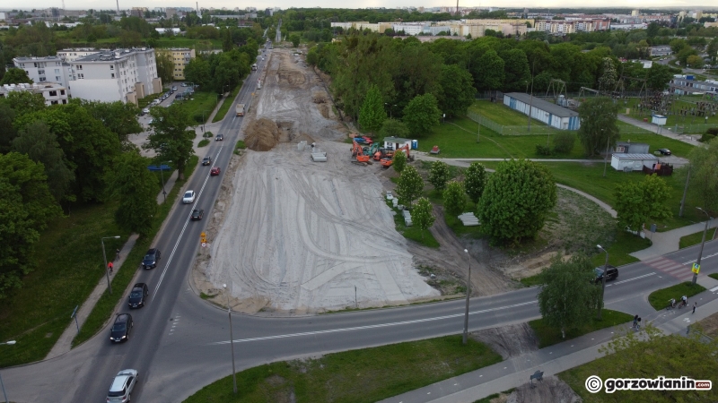 8/14 Postęp prac przy rozbudowie DK22 przy ul. Walczaka