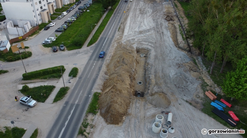 10/14 Postęp prac przy rozbudowie DK22 przy ul. Walczaka