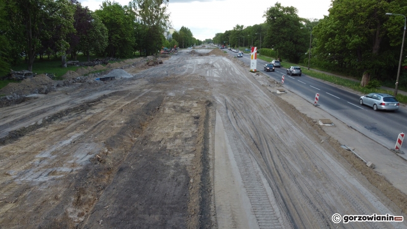 11/14 Postęp prac przy rozbudowie DK22 przy ul. Walczaka