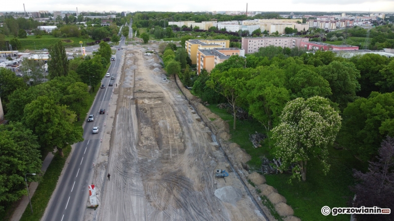 14/14 Postęp prac przy rozbudowie DK22 przy ul. Walczaka