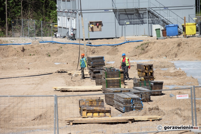 9/18 Postęp prac przy budowie hali widowiskowo-sportowej