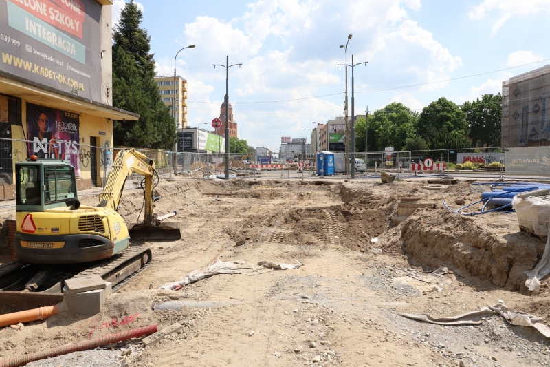 15/25 Postęp prac przy ul. Chrobrego i Mieszka I - czerwiec 2021