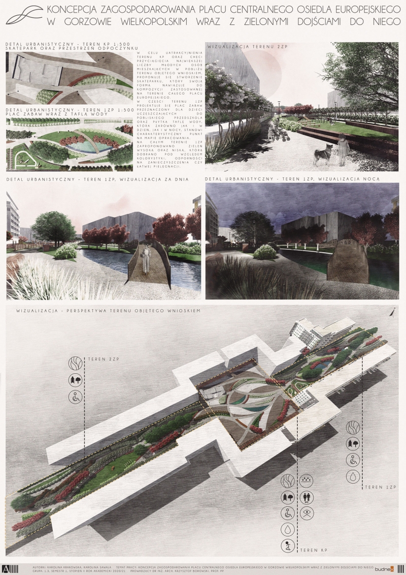 4/5 Koncepcja zagospodarowania Placu Unii Europejskiej na os. Europejskim