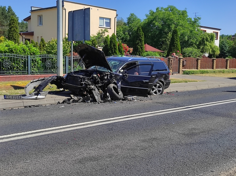 8/9 Zderzenie trzech pojazdów pod Gorzowem