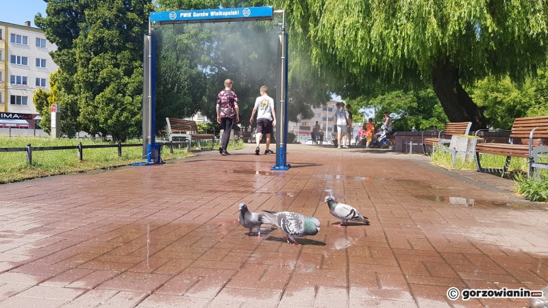 7/13 Kurtyny wodne chłodzą mieszkańców Gorzowa