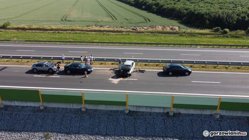 3/5 Zderzenie sześciu aut na S3 koło Gorzowa