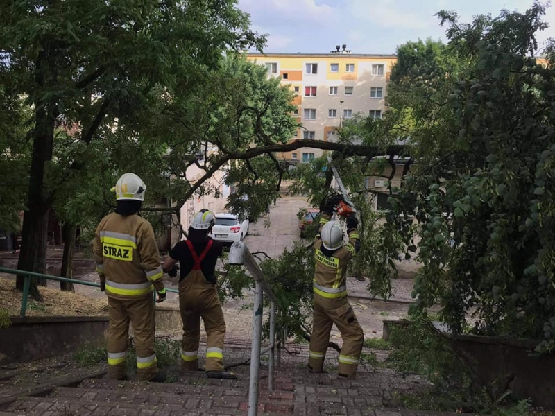 23/27 Skutki wichury w Gorzowie