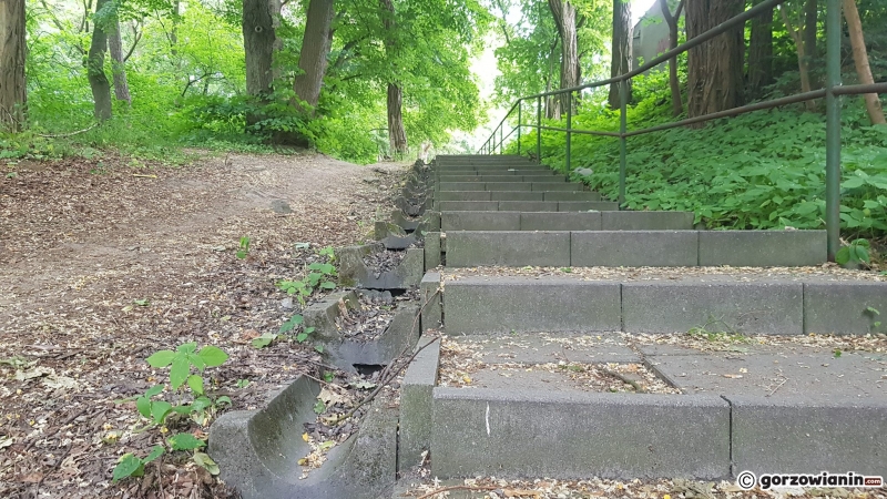 3/6 Schody w parku Słowiańskim od strony Marcinkowskiego