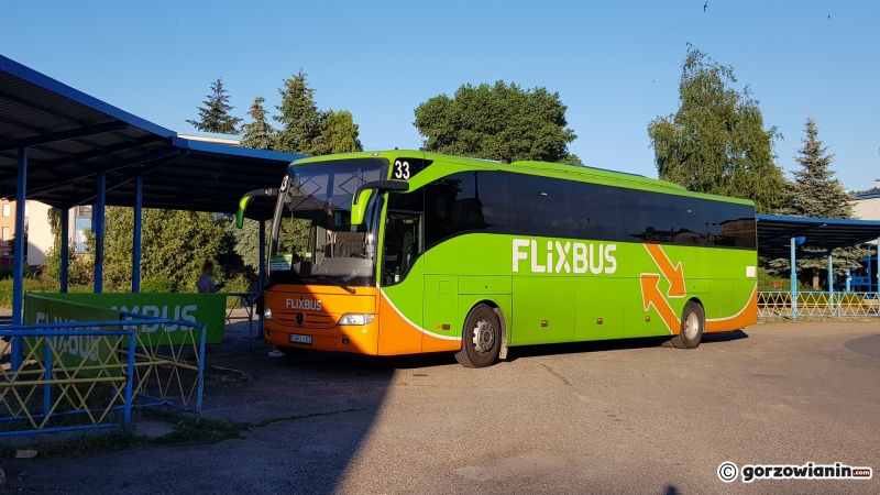 5/7 Flixbus odjeżdża z dworca PKS w Gorzowie