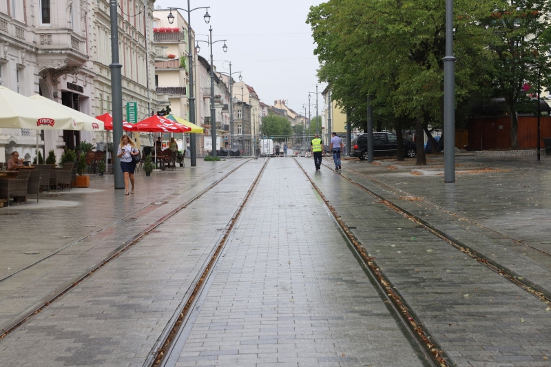 3/33 Postęp prac przy ul. Chrobrego i Mieszka I - lipiec 2021