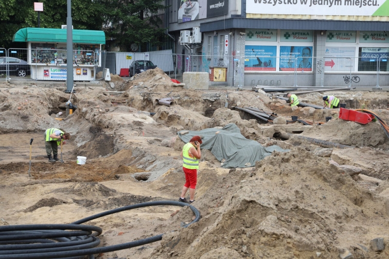 13/33 Postęp prac przy ul. Chrobrego i Mieszka I - lipiec 2021