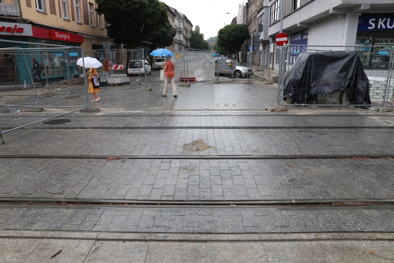 20/33 Postęp prac przy ul. Chrobrego i Mieszka I - lipiec 2021