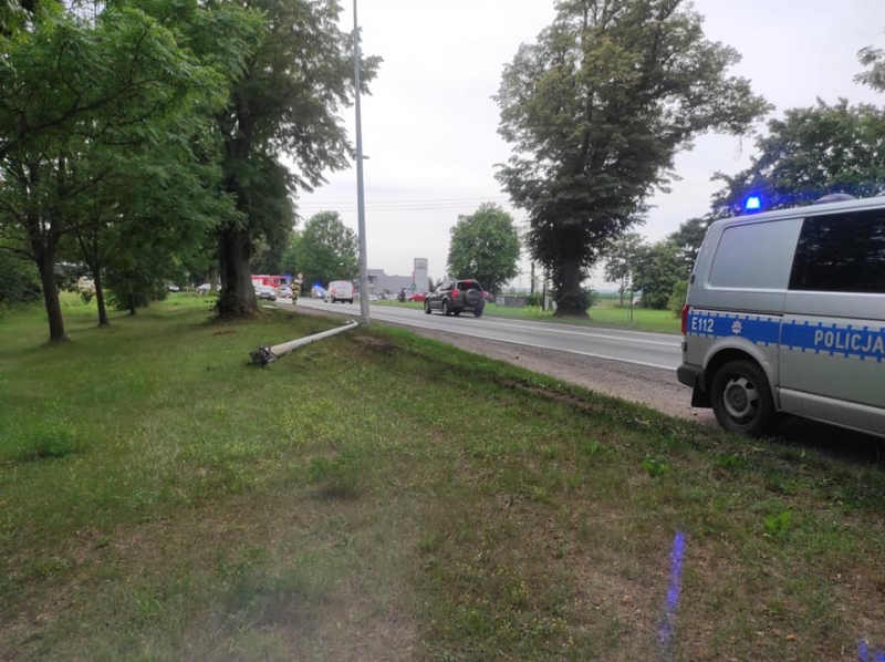 6/7 Zderzenie toyoty i audi na DK22