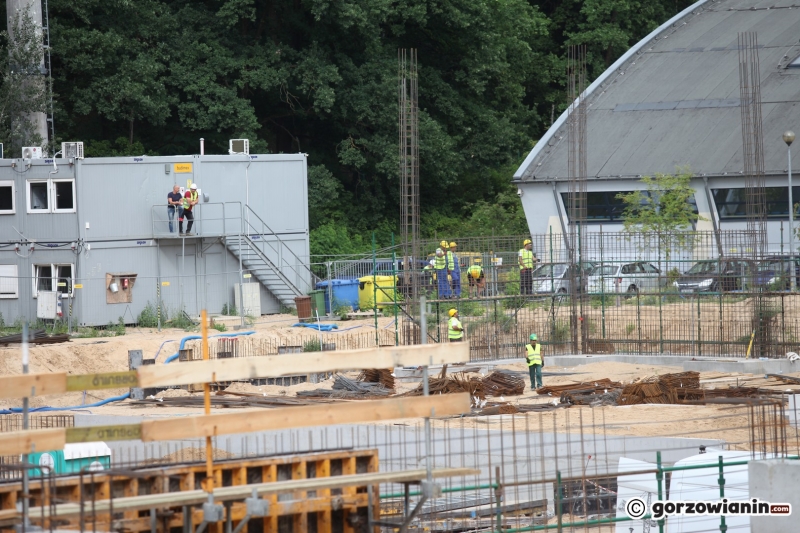 7/11 Postęp prac przy budowie hali - lipiec 2021