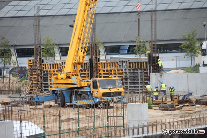 8/11 Postęp prac przy budowie hali - lipiec 2021
