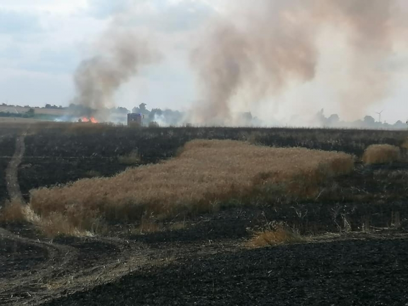 1/11 Pożar zboża w Racławiu