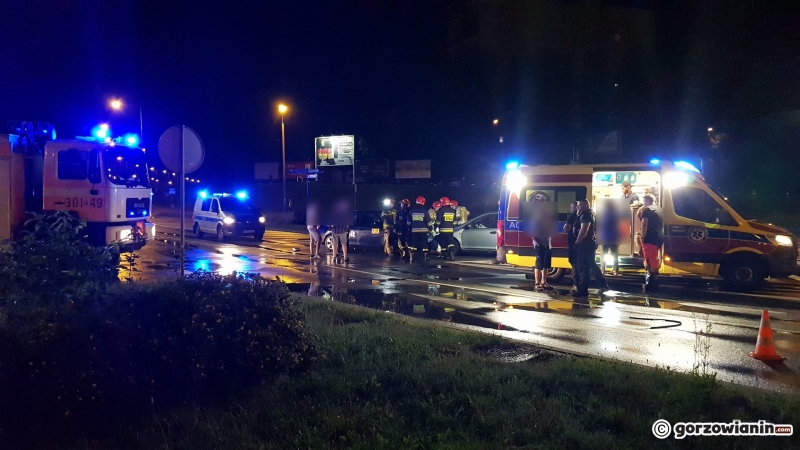 3/6 Zderzenie hondy i skody na rondzie Górczyńskim