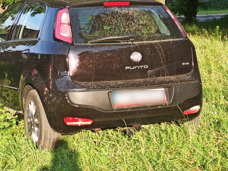 5/6 Kierowcy parkujący na trawniku w parku przy ul. Wawrzyniaka