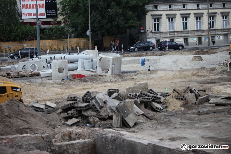 3/17 Postęp prac przy ul. Chrobrego na wysokości Arsenału