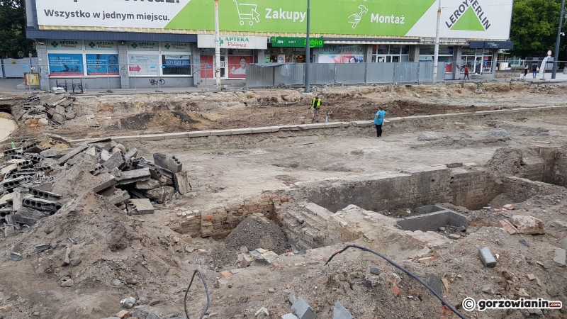 11/17 Postęp prac przy ul. Chrobrego na wysokości Arsenału