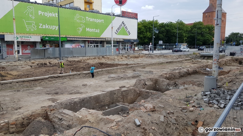 12/17 Postęp prac przy ul. Chrobrego na wysokości Arsenału