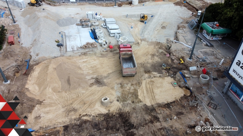 16/17 Postęp prac przy ul. Chrobrego na wysokości Arsenału
