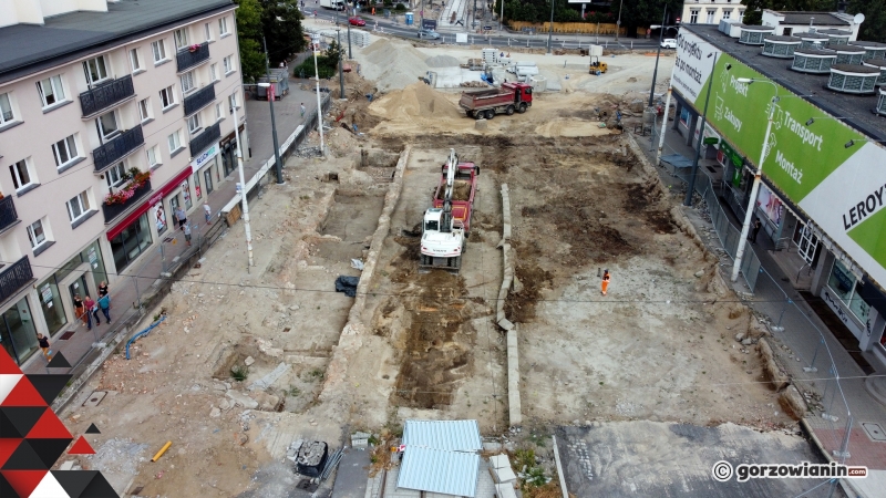 17/17 Postęp prac przy ul. Chrobrego na wysokości Arsenału