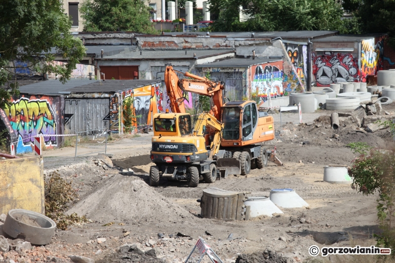 6/13 Postęp prac przy budowie nowego odcinka ul. Spichrzowej