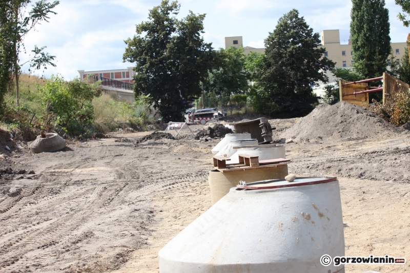10/13 Postęp prac przy budowie nowego odcinka ul. Spichrzowej