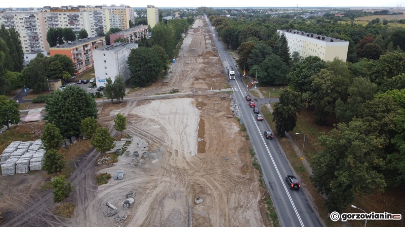 21/28 Postęp prac przy rozbudowie ul. Walczaka