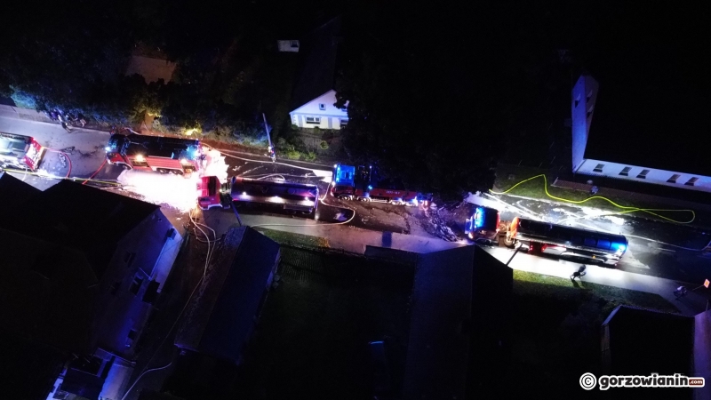 3/10 Ogromny pożar nielegalnego składowiska opon w Lubnie