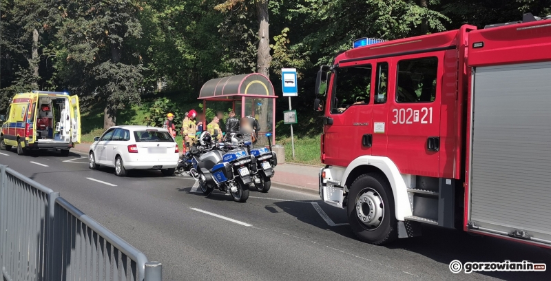 3/4 Wypadek motocyklisty przy ul. Pomorskiej