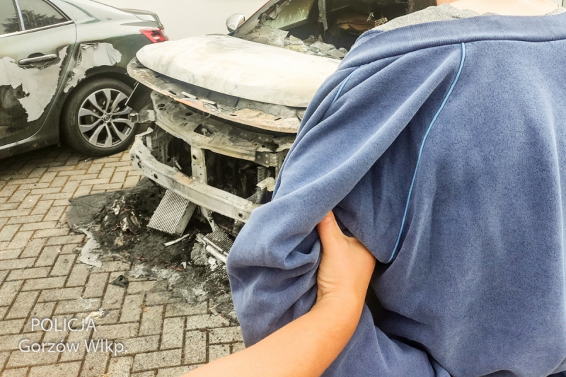 6/6 Podpalacz śmietników i samochodów zatrzymany przez policję