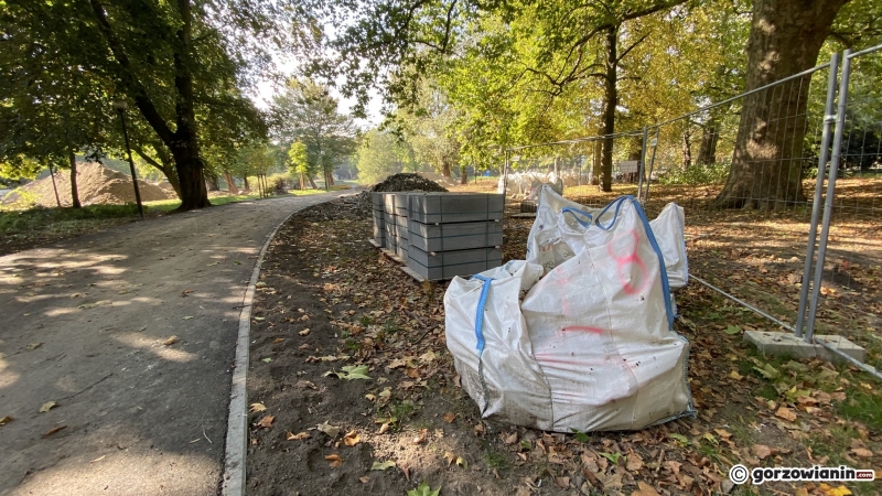 9/22 Postęp prac w parku Róż - październik 2021