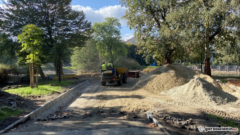21/22 Postęp prac w parku Róż - październik 2021