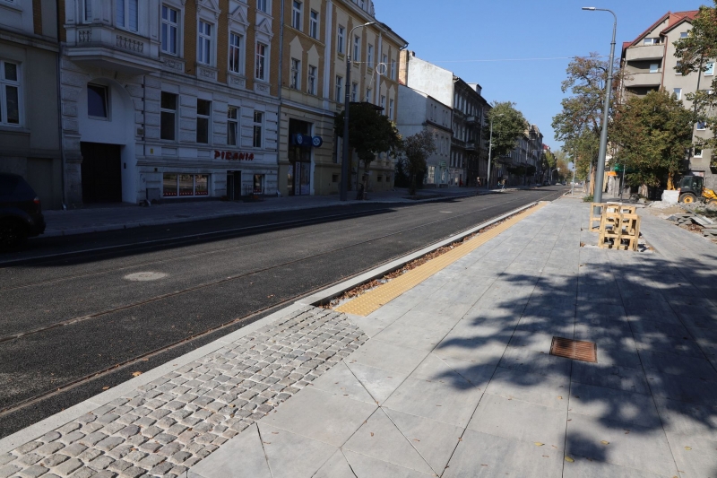 5/36 Postęp prac przy ul. Chrobrego i Mieszka I - październik 2021