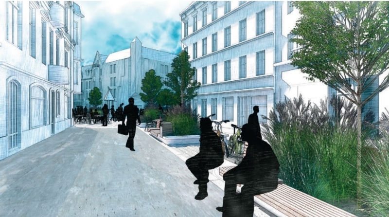 4/5 Wizualizacja przebudowy ul. Hawelańskiej i Wełniany Rynek