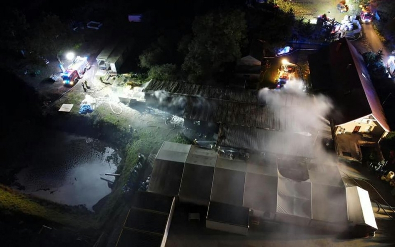 9/11 Pożar hali produkcyjnej w Chwałowicach