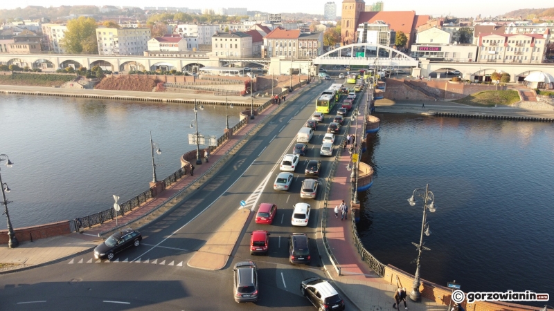 8/18 Zakorkowana ul. Grobla i centrum Gorzowa