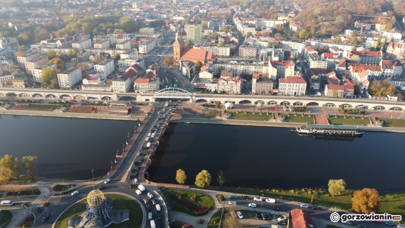 12/18 Zakorkowana ul. Grobla i centrum Gorzowa