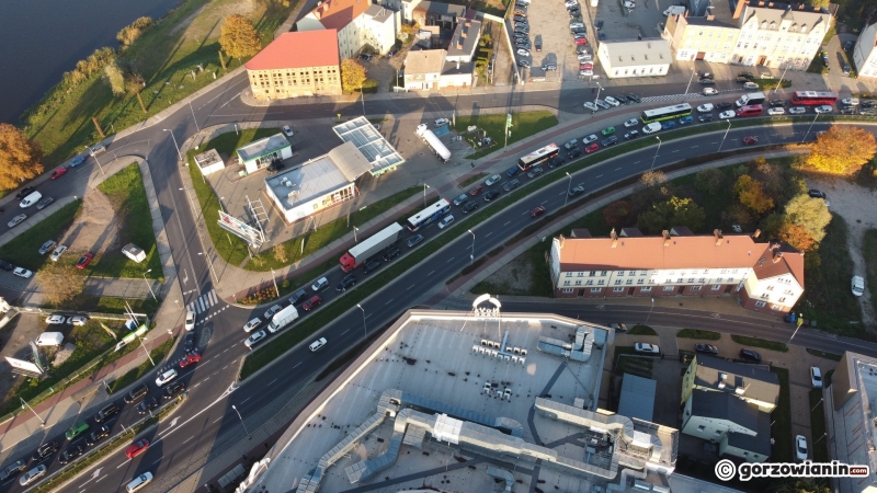 13/18 Zakorkowana ul. Grobla i centrum Gorzowa