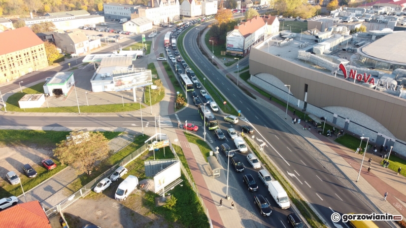 17/18 Zakorkowana ul. Grobla i centrum Gorzowa