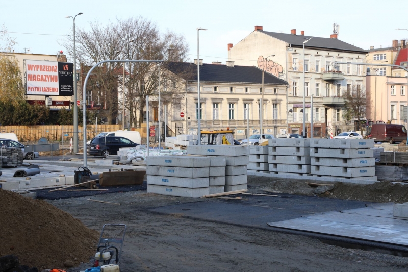 10/30 Postęp prac przy Chrobrego i Mieszka I - listopad 2021