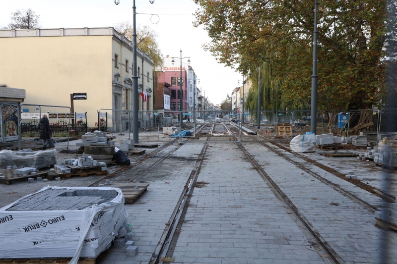 17/30 Postęp prac przy Chrobrego i Mieszka I - listopad 2021