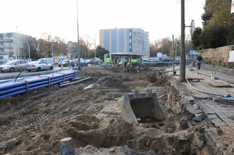 18/30 Postęp prac przy Chrobrego i Mieszka I - listopad 2021